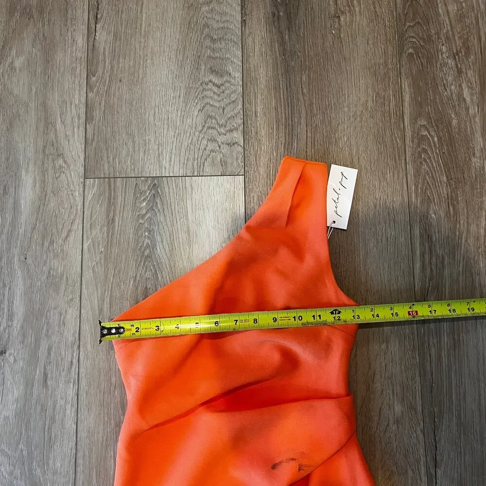 PETAL & PUP Women's Nadene Dress Size 2 In Orange - Picture 9 of 14